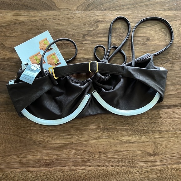 NWT JANTHEE Berlin Bikini Lizza Top Bronze L - Picture 6 of 6